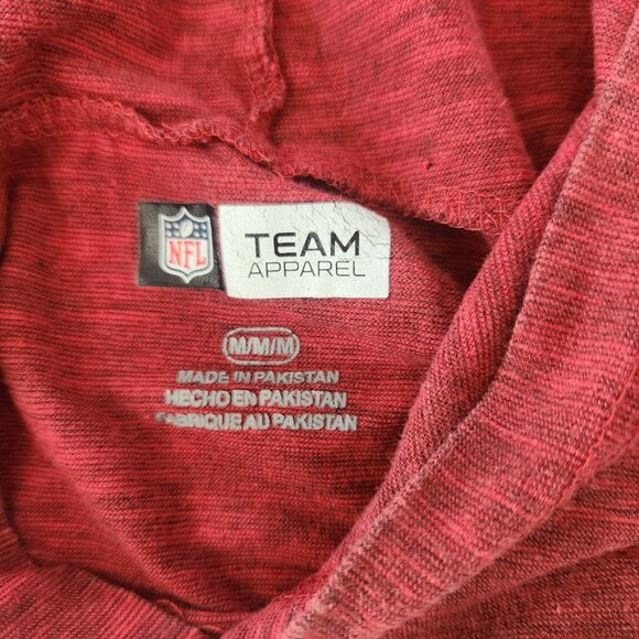 Tampa Bay Buccaneers Hooded Shirt NFL Team‎ Apparel Red Lightweight Mens Medium - Picture 8 of 10